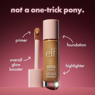 e.l.f. Halo Glow Liquid Filter Highlighter 6.5 Deep 1.06 fl oz - New by This is Beauty US