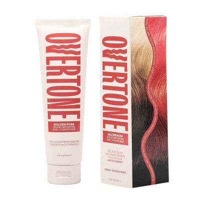 Overtone Golden Rose Daily Conditioner Semi-Permanent Rose Gold Hair Color 4.5 oz - New by This is Beauty US