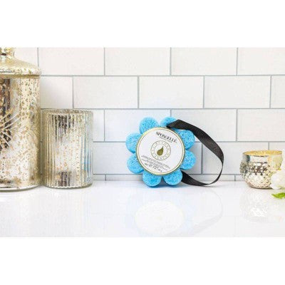 Spongelle Daisy Flower Collection Bath Sponges - Freesia Pear by This is Beauty US