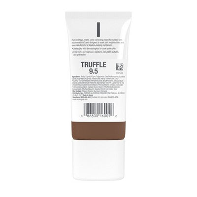 Neutrogena Clear Coverage Flawless Matte Color Correcting Cream, Full-Coverage 9.5 Truffle - New by This is Beauty US