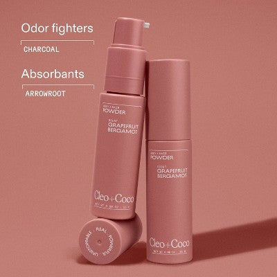 cleo+coco. Body and Hair Antiperspirants and Deodorant Powder Grapefruit Bergamot 0.88oz - New by This is Beauty US