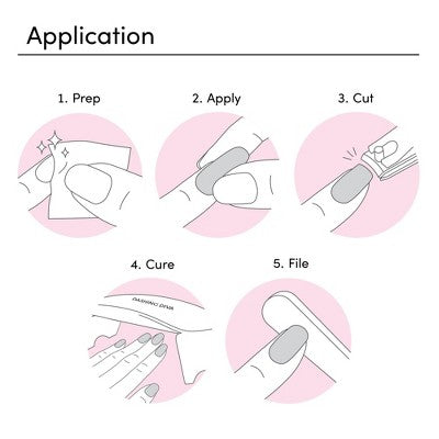 Dashing Diva Glaze Semi-Cured Gel Nail Polish Strips Starter Kit Powder Pink 32ct - New by This is Beauty US