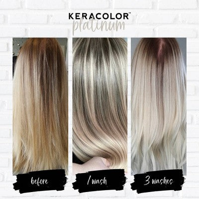 Keracolor Color + Clenditioner Temporary Hair Color Platinum 12 fl oz - Imperfect Container by This is Beauty US