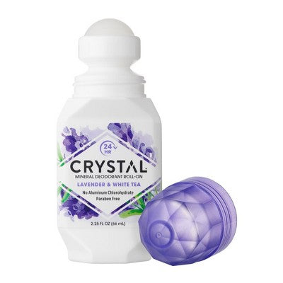 Crystal Essence Deodorant Roll-On Lavender &amp; White Tea 2.25 Oz - New by This is Beauty US