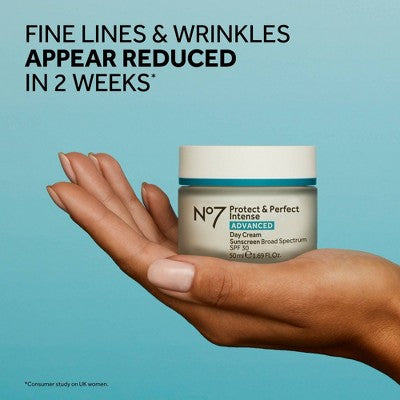 No7 Protect &amp; Perfect Intense Advanced Day Cream with SPF 30 1.69 fl oz - Imperfect Box