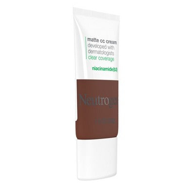 Neutrogena Clear Coverage Flawless Matte Color Correcting Cream, Full-Coverage 10.0 Sienna - New by This is Beauty US