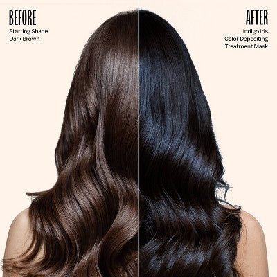 Overtone Indigo Iris Hair Mask Semi-Permanent Hair Dye &amp; Color Conditioner Blue for Brown &amp; Blonde Hair - New