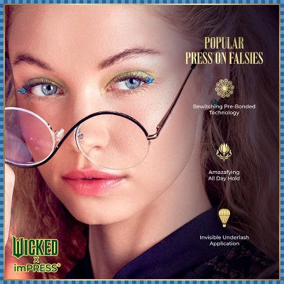 KISS Products Wicked X imPRESS Press-On Self Adhesive False Eyelashes Ozspresso 12ct - New by This is Beauty US
