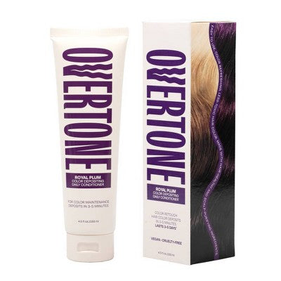 Overtone Royal Plum Daily Conditioner- Semi-Permanent Purple Hair Color 4.5 oz - New by This is Beauty US