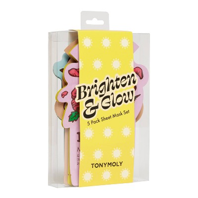 TONYMOLY Brighten &amp; Glow Sheet Mask Set - New