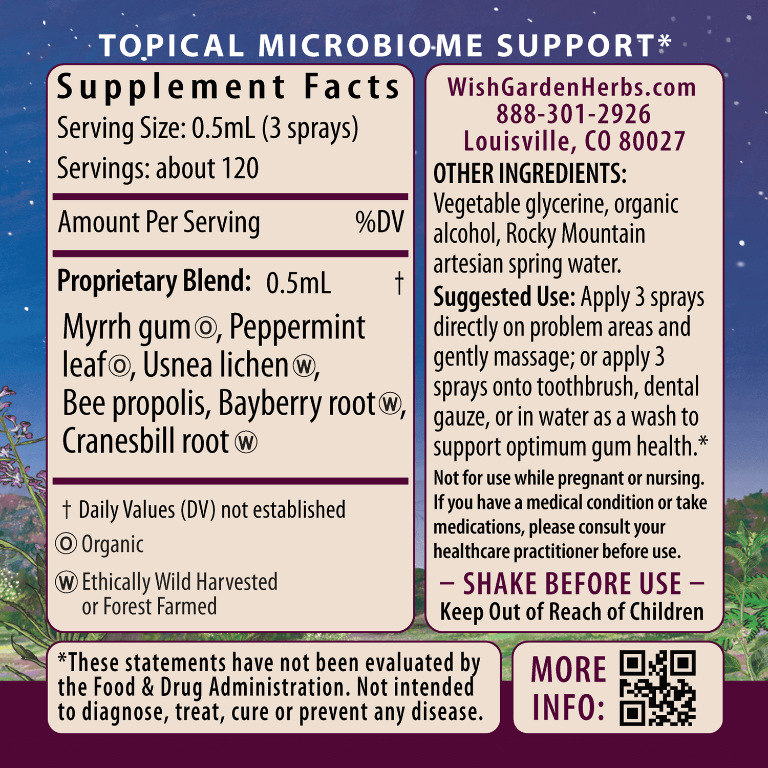 Gum Strength, Oral Health Aid by WishGarden Herbs