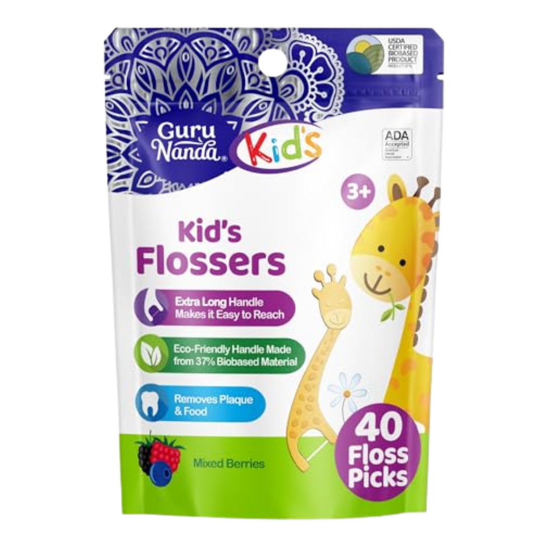 Guru Nanda Kids Flossers (40 count) by Farmacias Savia