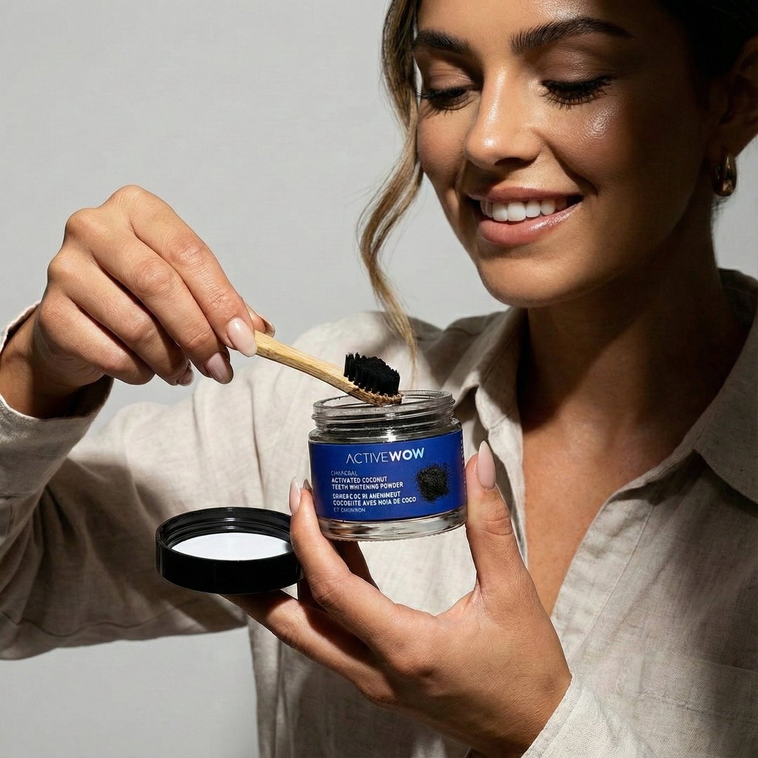 Activated Charcoal Teeth Whitening Powder by Active Wow