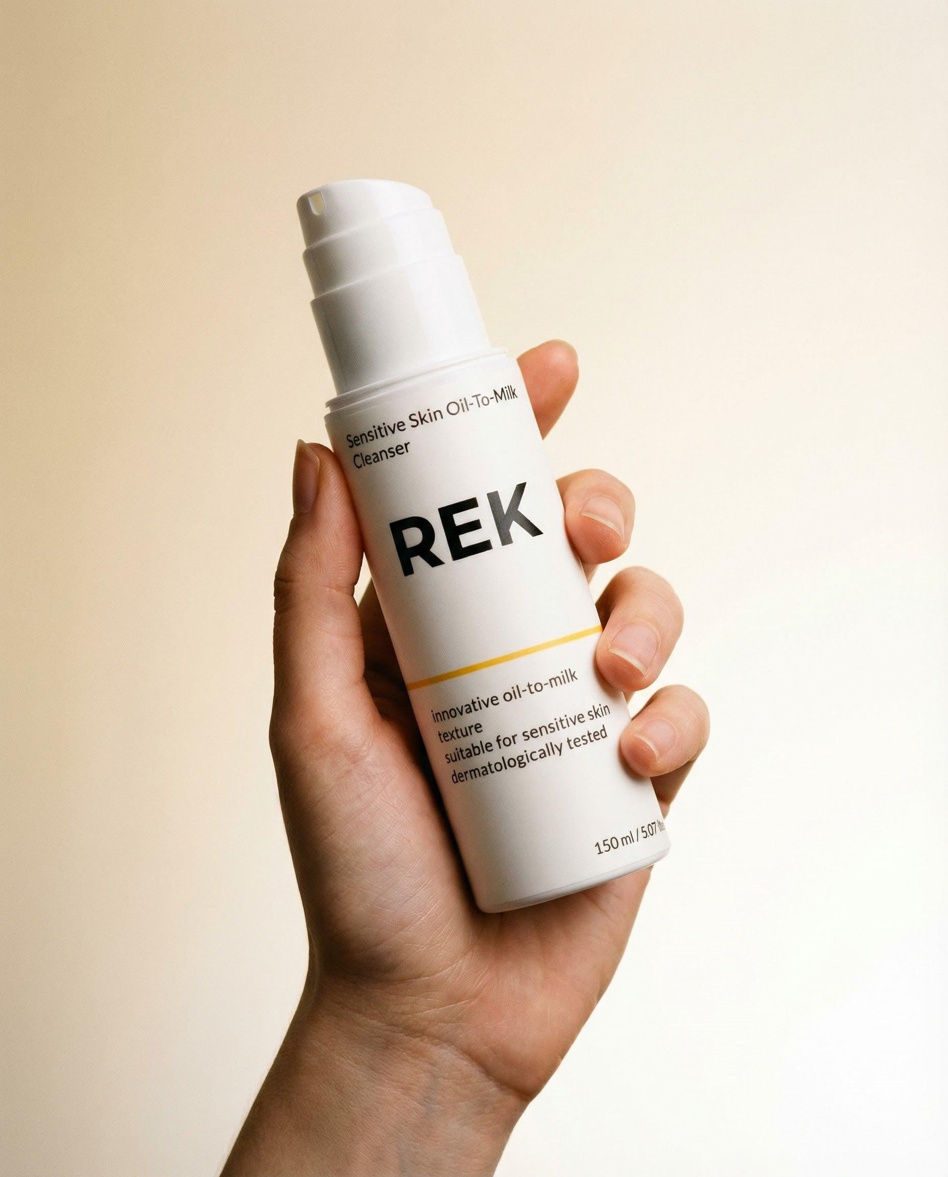 Oil-To-Milk Cleanser – Sensitive Skin Formula by REK Cosmetics