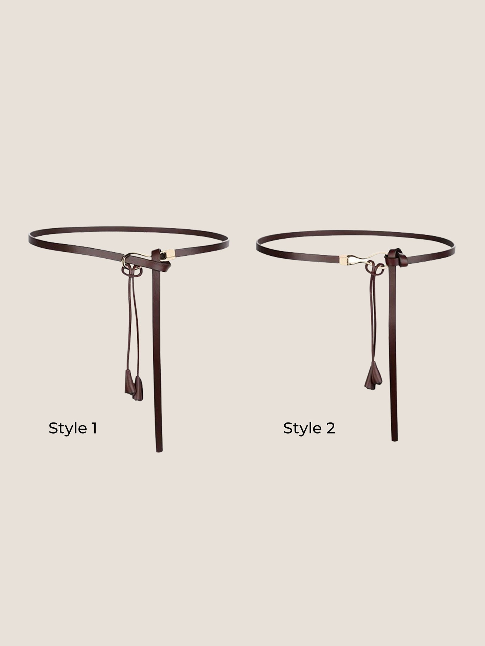 Recycled Leather Belt Versatile Styling For Dress And Blazer VIVETTE by LINTICO