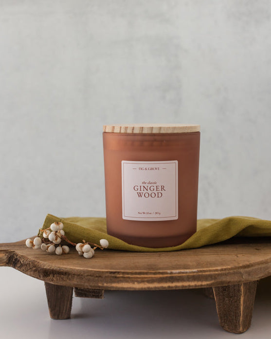 Gingerwood - The Classic Soy Wax Candle by Fig &amp; Grove