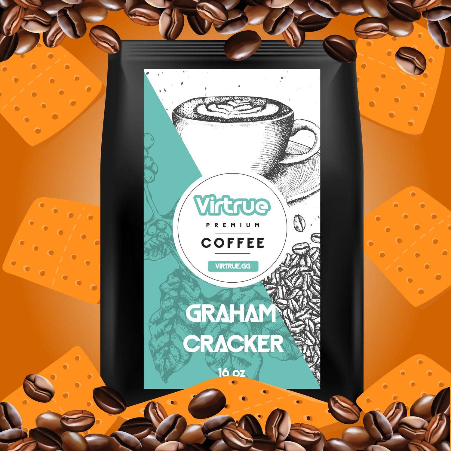 Graham Cracker Flavored Coffee – 16oz | Virtrue Premium by Virtrue
