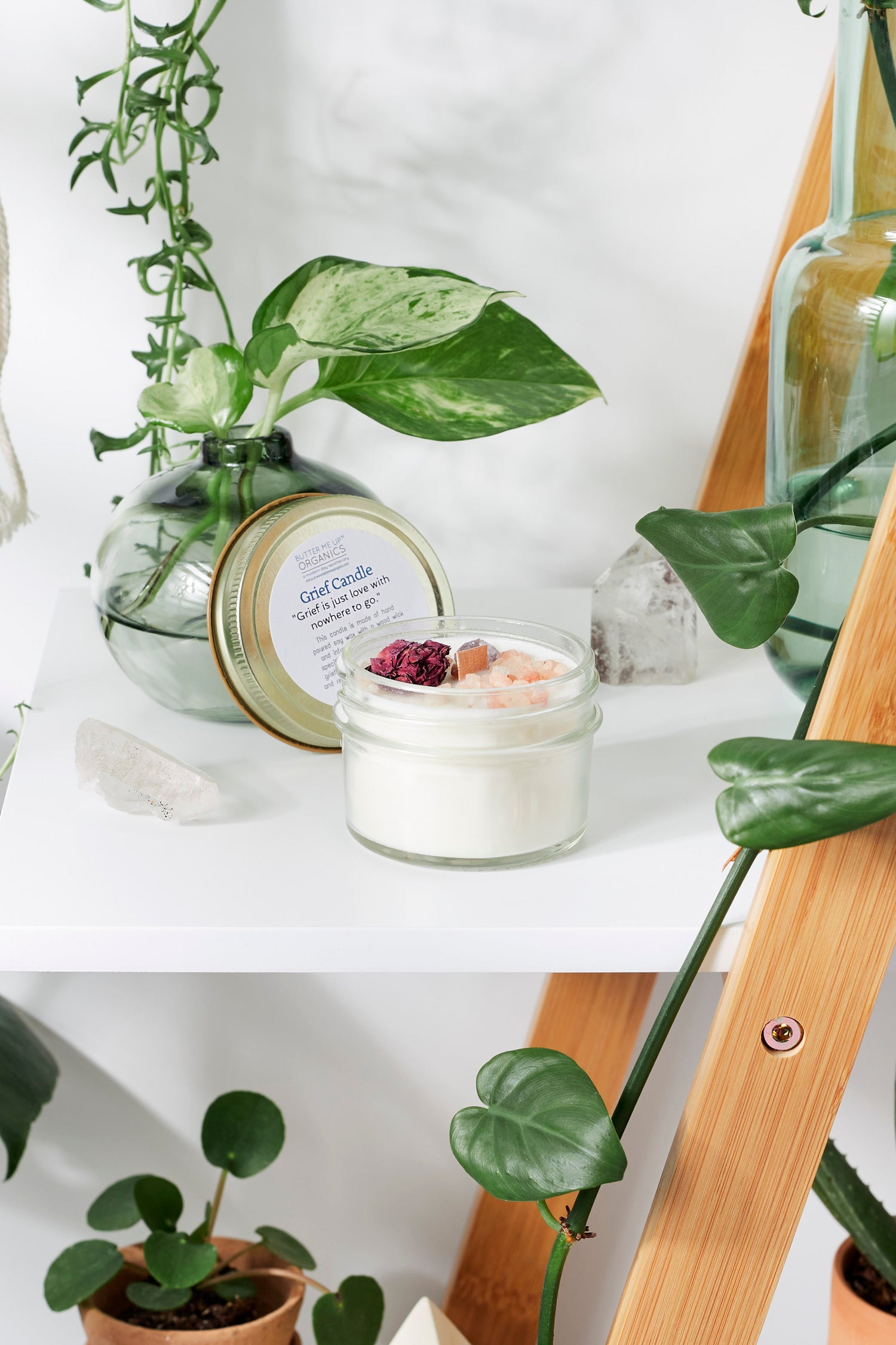 Grief Candle / Intention Candle / Essential Oil Candle / Soy Wax Candle / Candle for Grief by Butter Me Up Organics