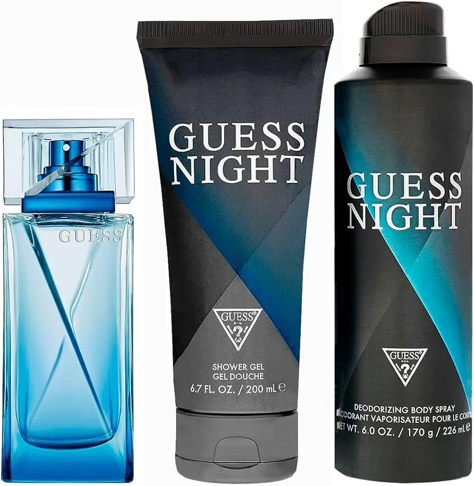 Guess Night By Guess For Men 3Pcs Set EDT Spray by perfumesandrea