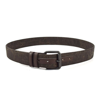 Gunmetal Roller Italian Kraft Paper Vegan Belt (Only size 36 brown) by Doshi FCSA