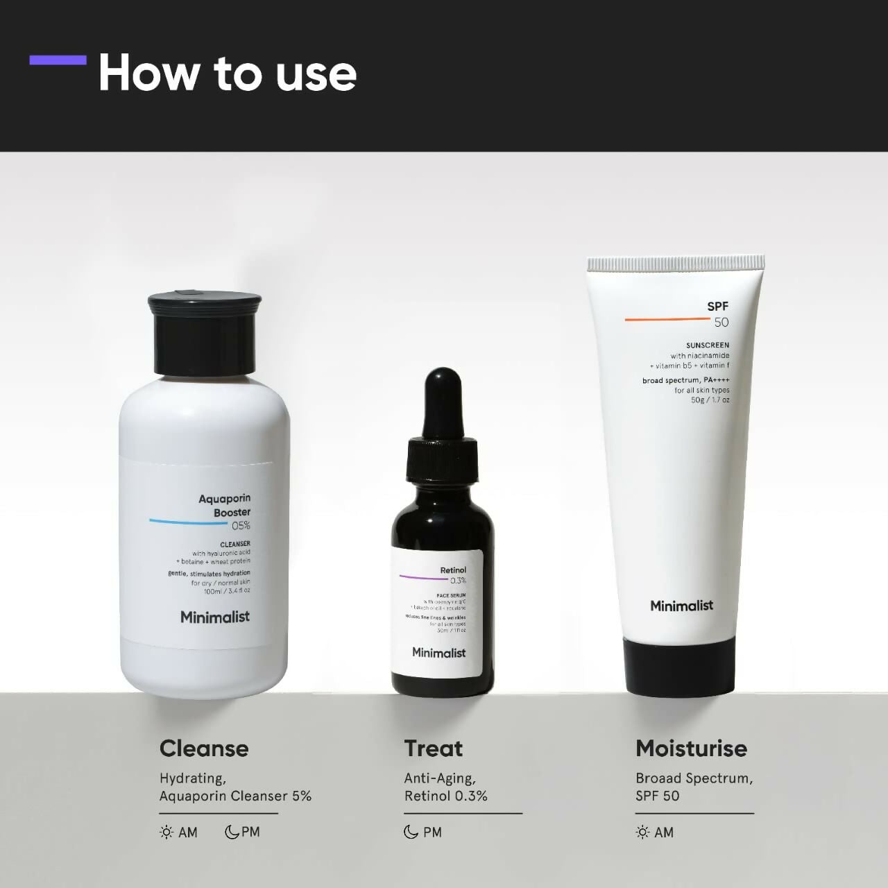 Minimalist Anti-Aging Skincare Kit, Routine Kit For Women &amp; Men by Dista