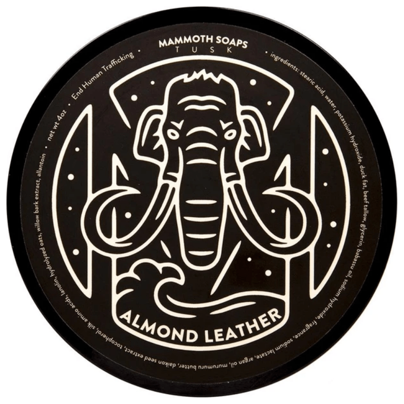 House of Mammoth Almond Leather Shaving Collection by Pasteur Pharmacy