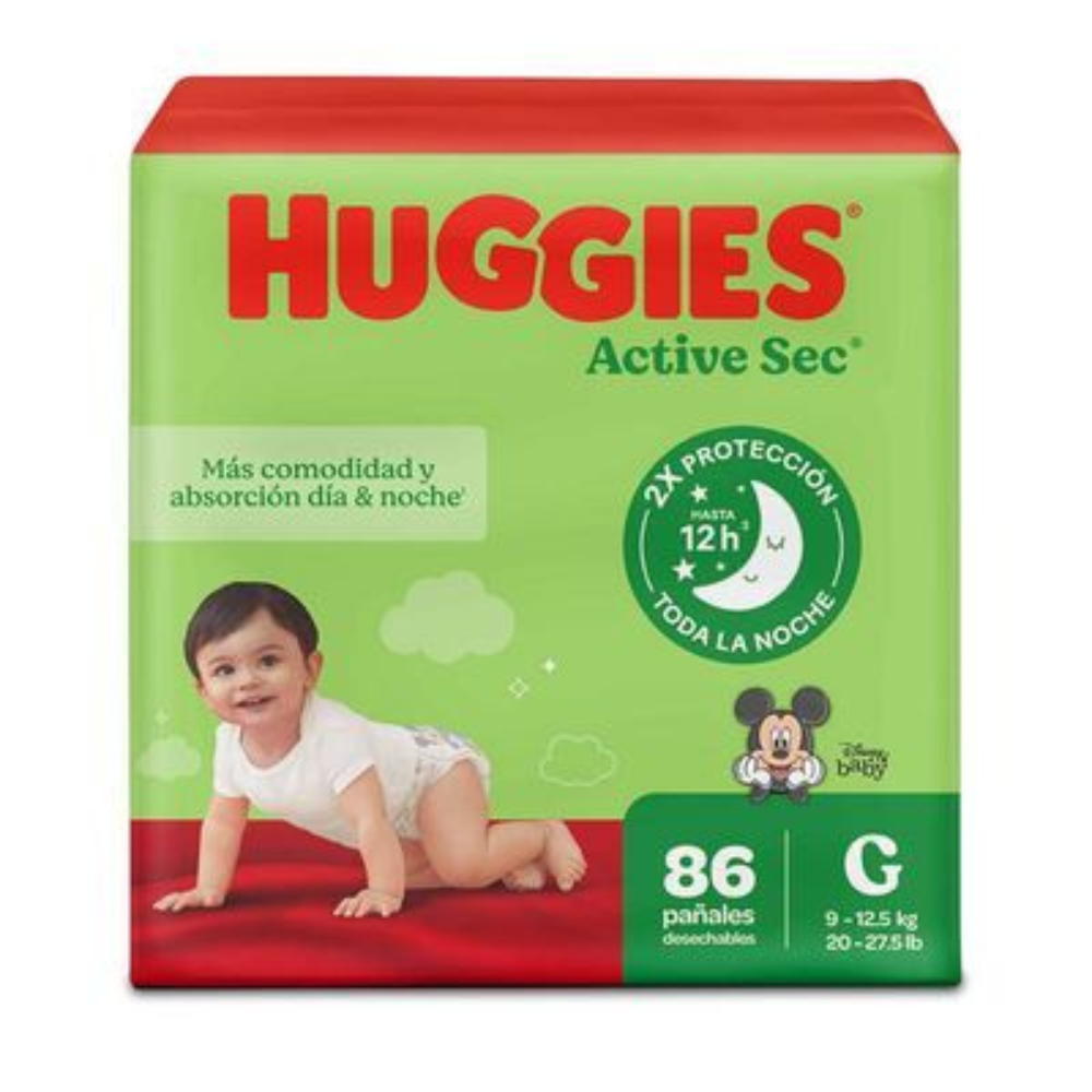 HUGGIES Little Movers Active Sec Diapers, Size 3 by Farmacias Savia