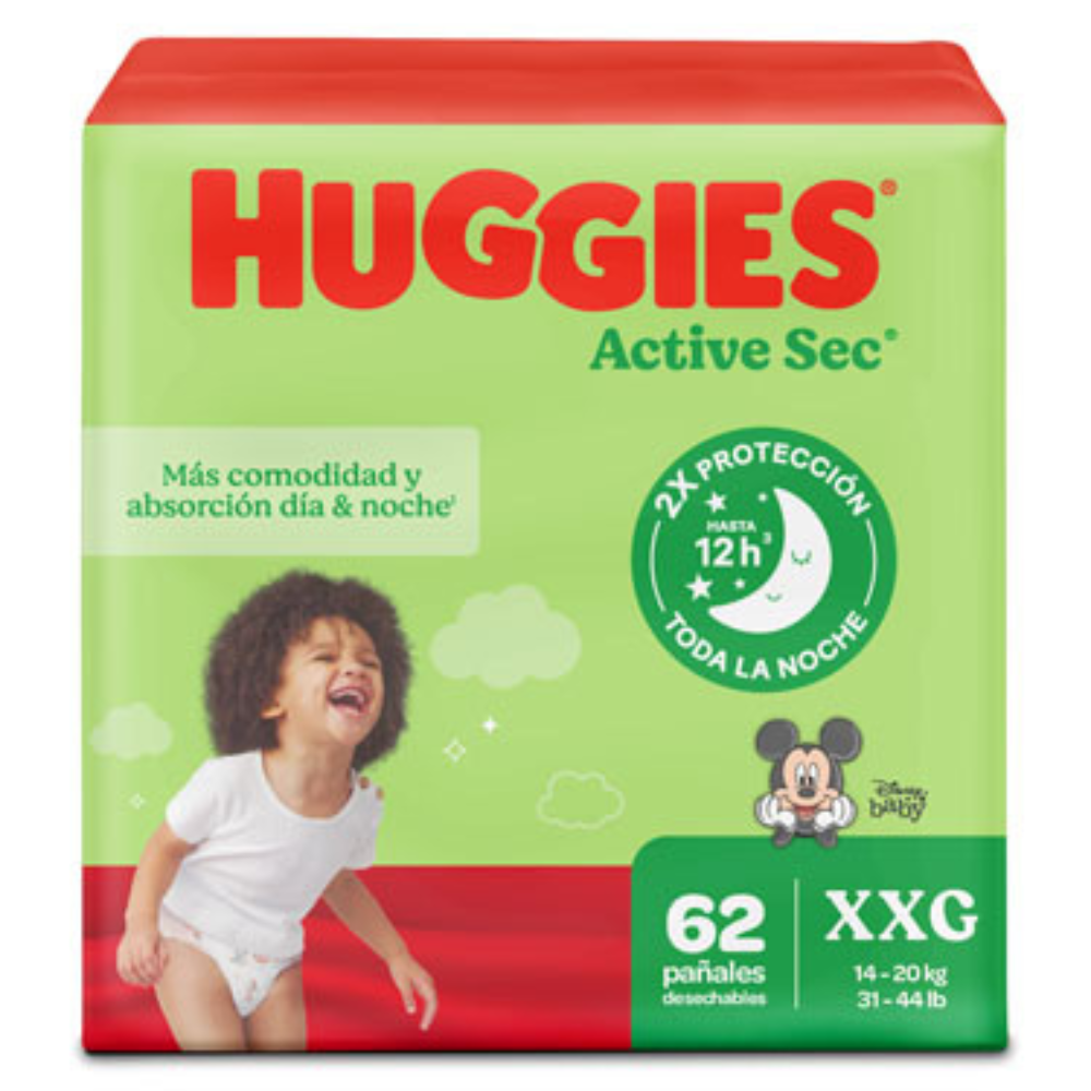 HUGGIES Little Movers Active Sec Diapers, Size 5 by Farmacias Savia