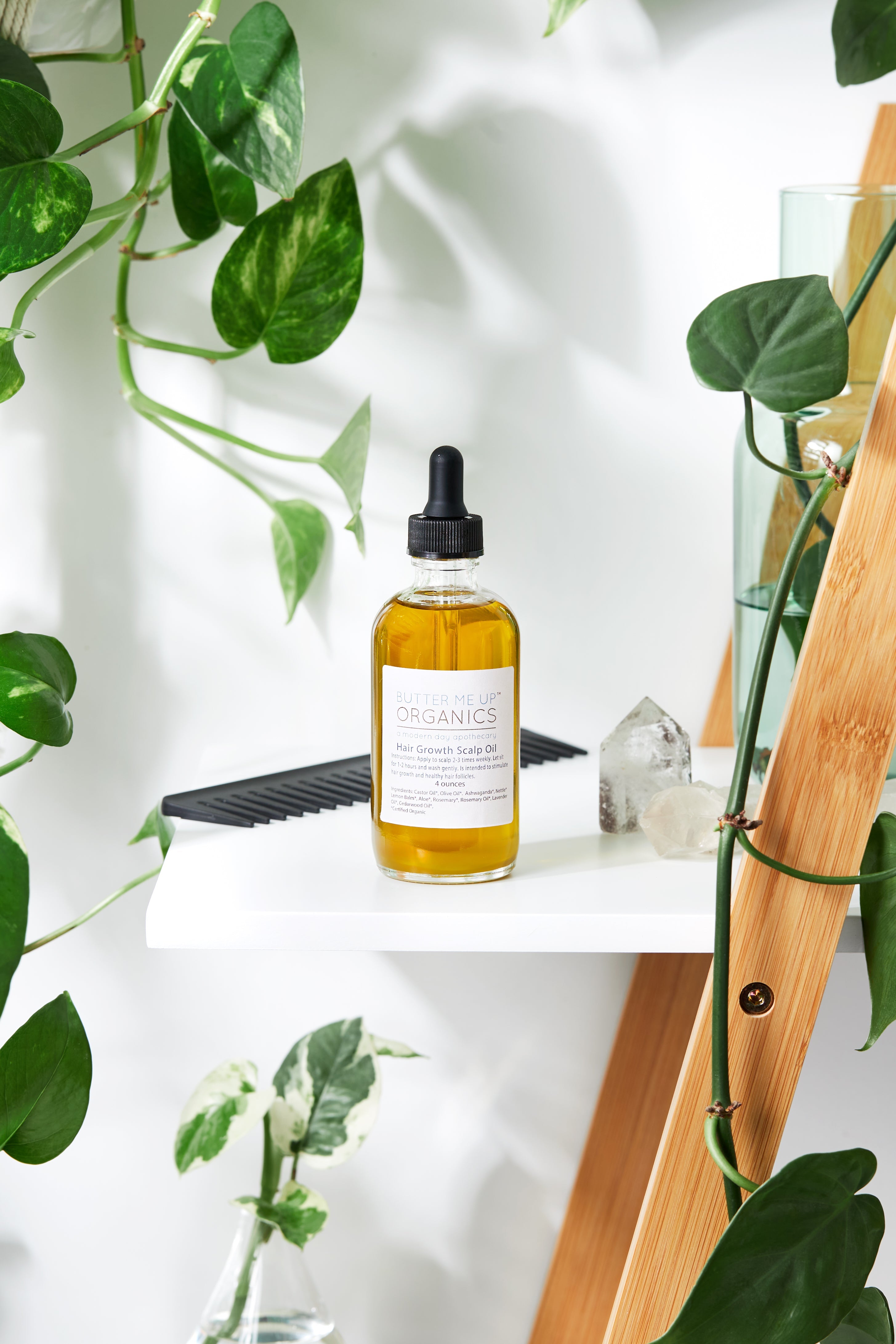 Organic Scalp Treatment / Scalp Oil / Hair Growth / Organic Hair Oil / Hair Repair / Healthy Scalp / Herbal Treatment / Glass Bottle by Butter Me Up Organics