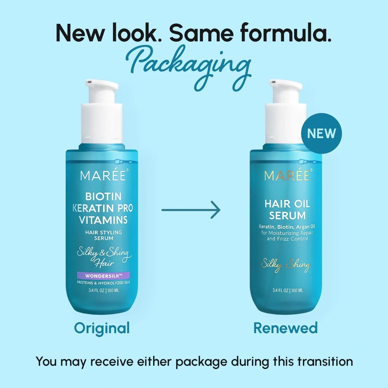 Keratin Oil Serum for Dry &amp; Damaged Hair by Maree