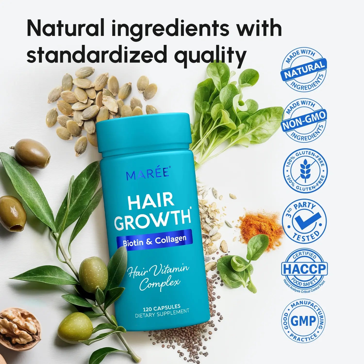Biotin &amp; Collagen Hair Growth Complex by Maree
