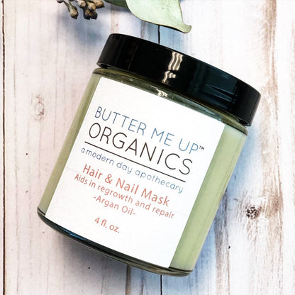 Hair &amp; Nail Mask for long hair growth and healthy nails by Butter Me Up Organics
