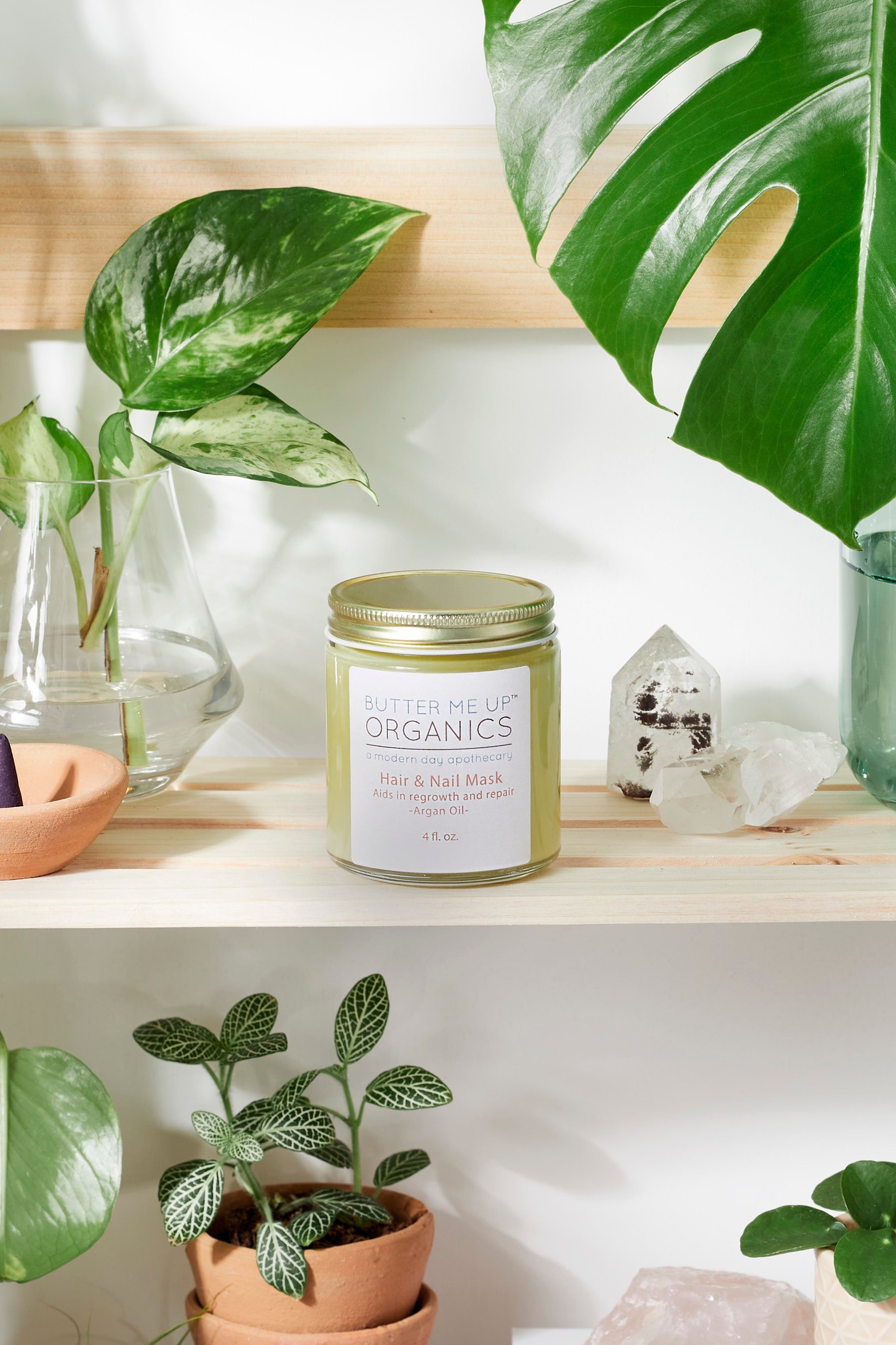 Hair &amp; Nail Mask for long hair growth and healthy nails by Butter Me Up Organics