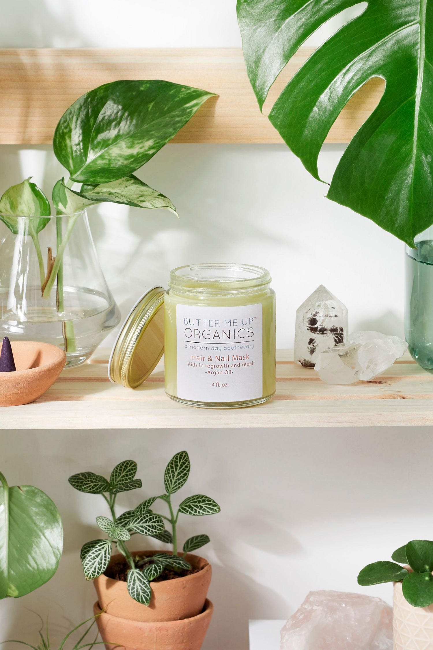 Hair &amp; Nail Mask for long hair growth and healthy nails by Butter Me Up Organics
