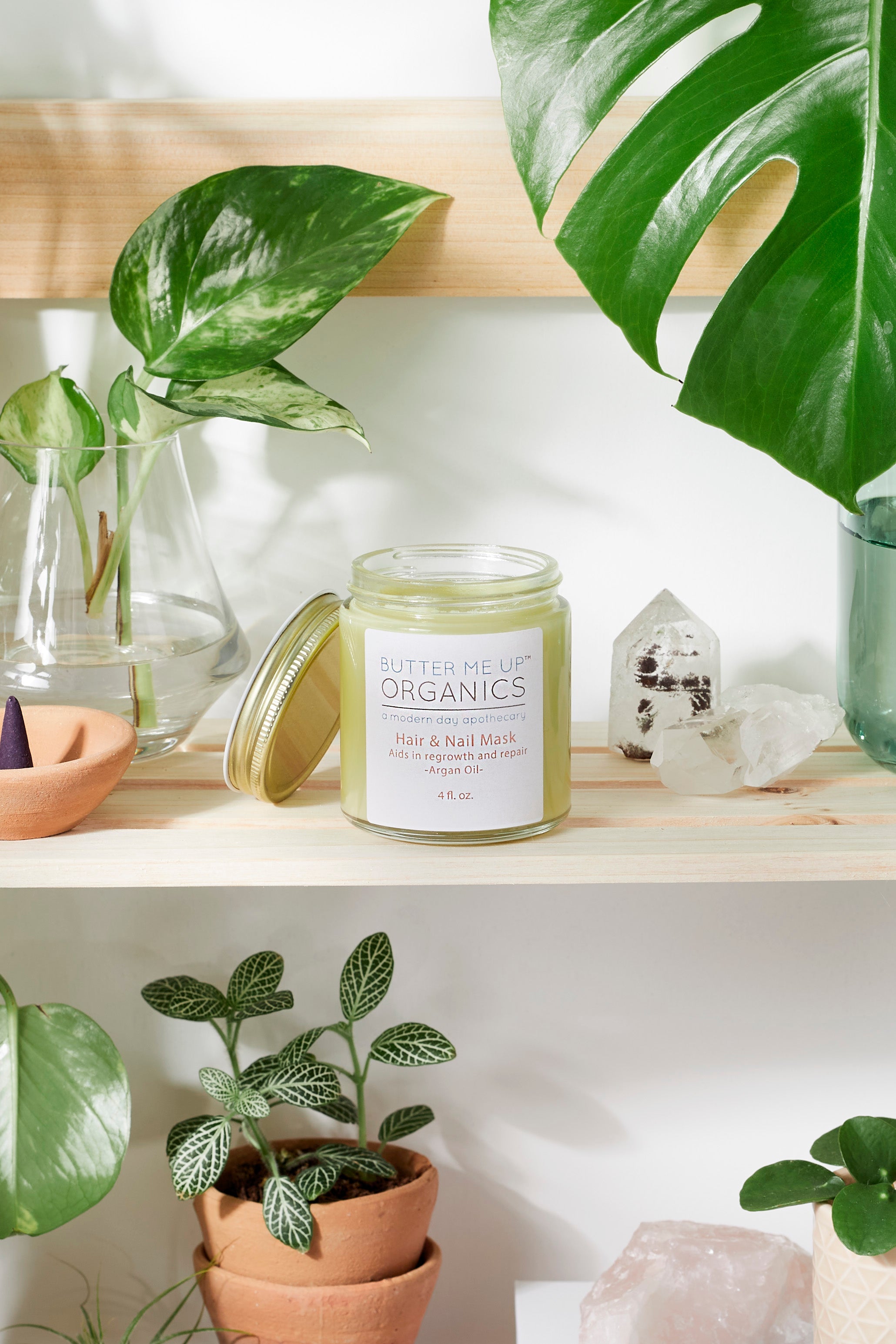 Hair &amp; Nail Mask for long hair growth and healthy nails by Butter Me Up Organics