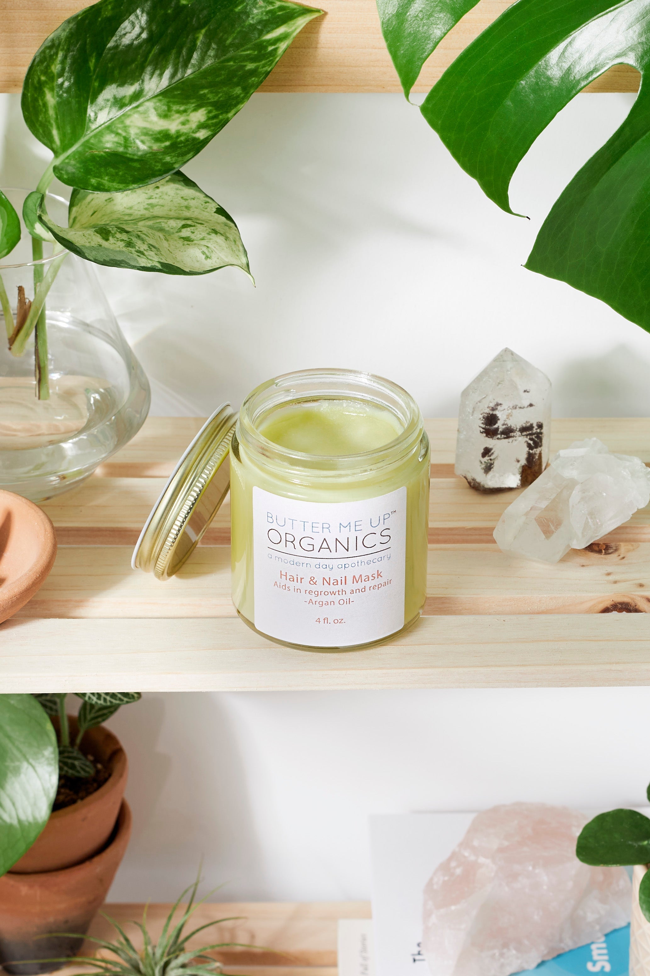 Hair &amp; Nail Mask for long hair growth and healthy nails by Butter Me Up Organics