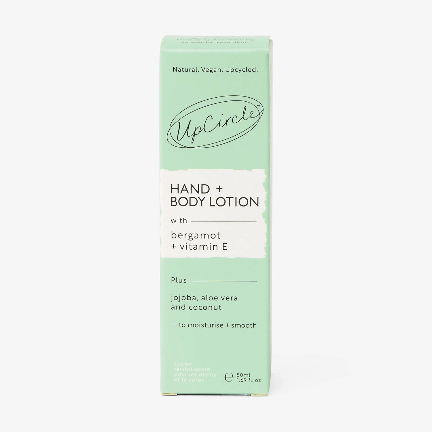 Hand + Body Lotion with Bergamot Water - Travel Size by UpCircle