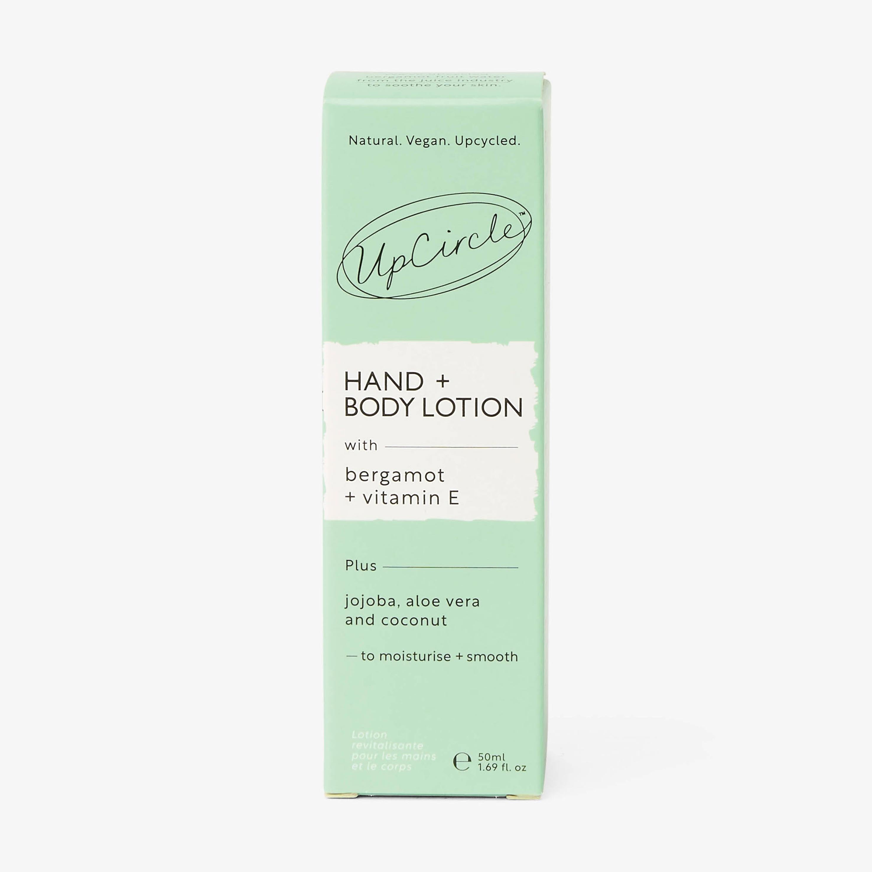 Hand + Body Lotion with Bergamot Water - Travel Size by UpCircle