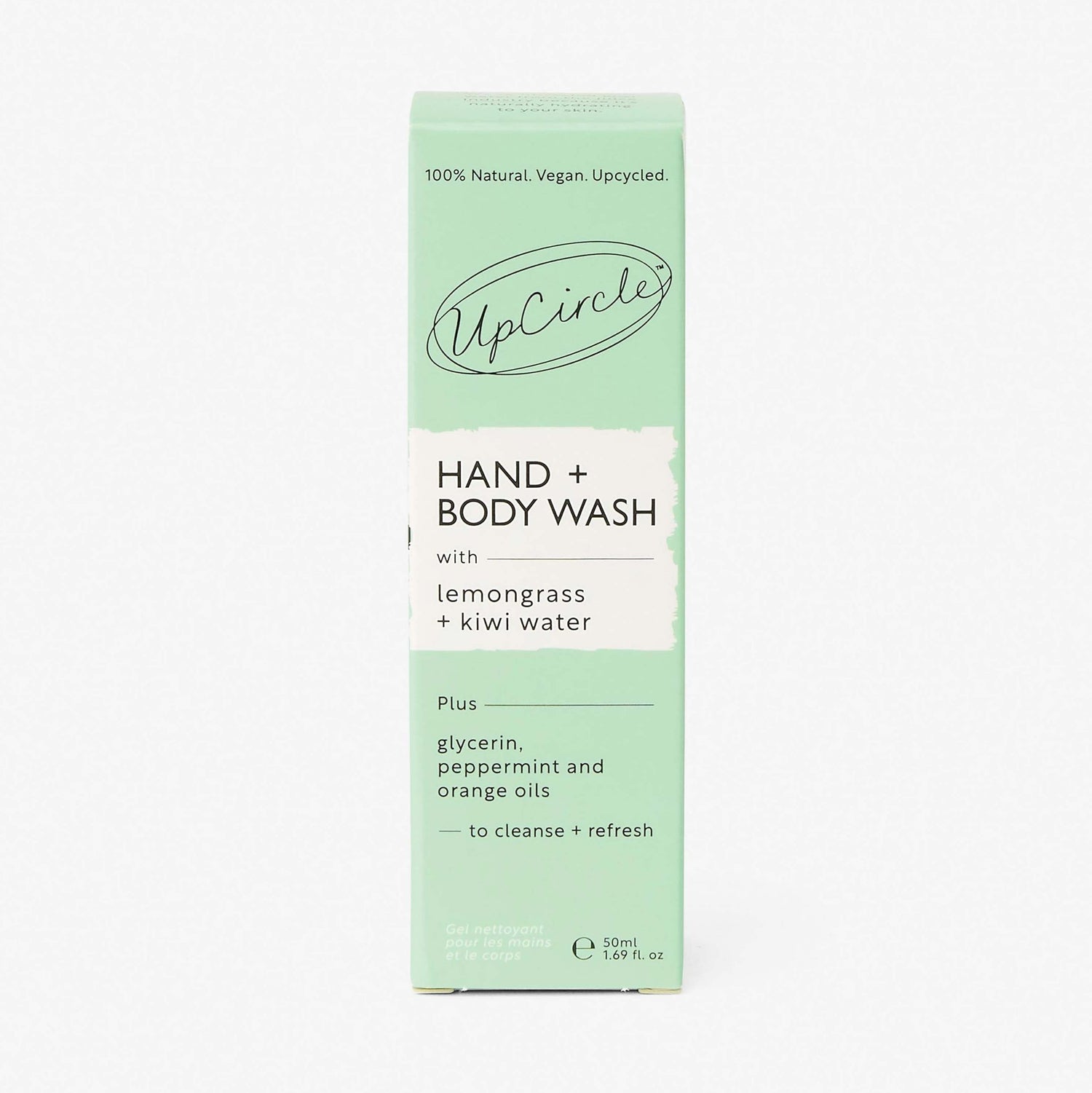 Natural Hand + Body Wash with Lemongrass - Travel Size by UpCircle