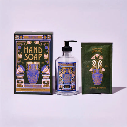 Maison Mascarell Hand Soap Starter Kit Dispenser &amp; Soap Refill - Imperfect Container by This is Beauty US