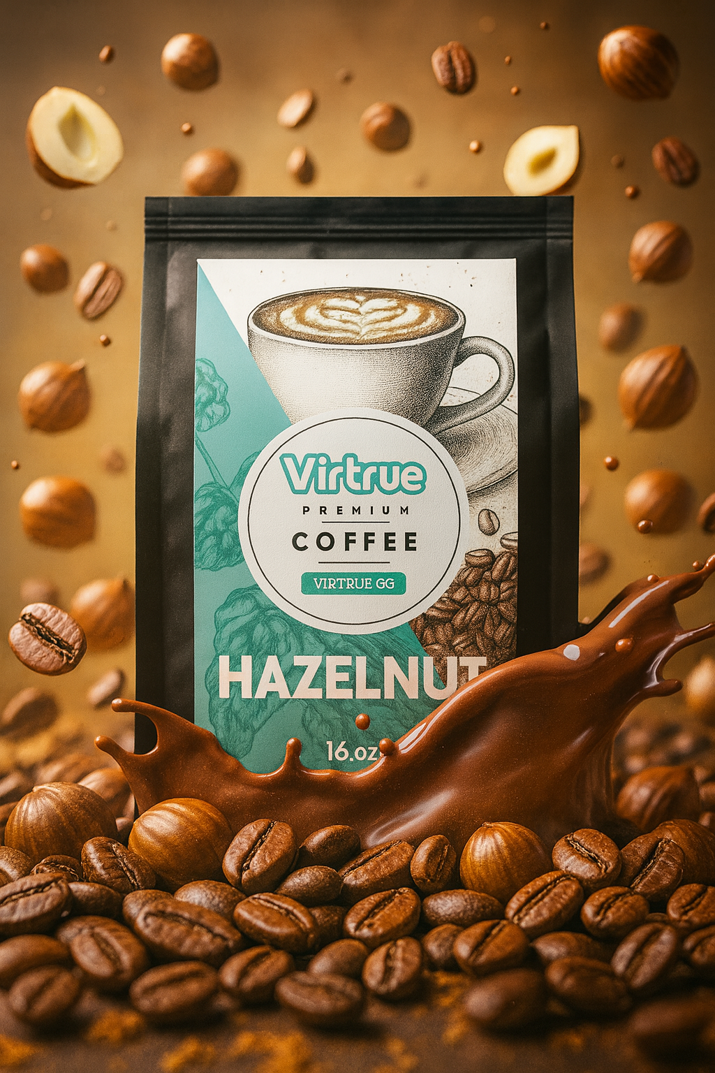 Hazelnut Flavored Coffee – 16oz | Virtrue Premium by Virtrue