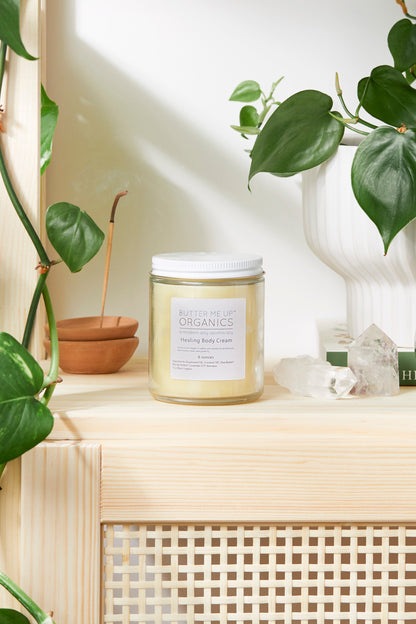 Healing Body Cream / organic body lotion / winter skin / dry skin / deep moisturizer by Butter Me Up Organics