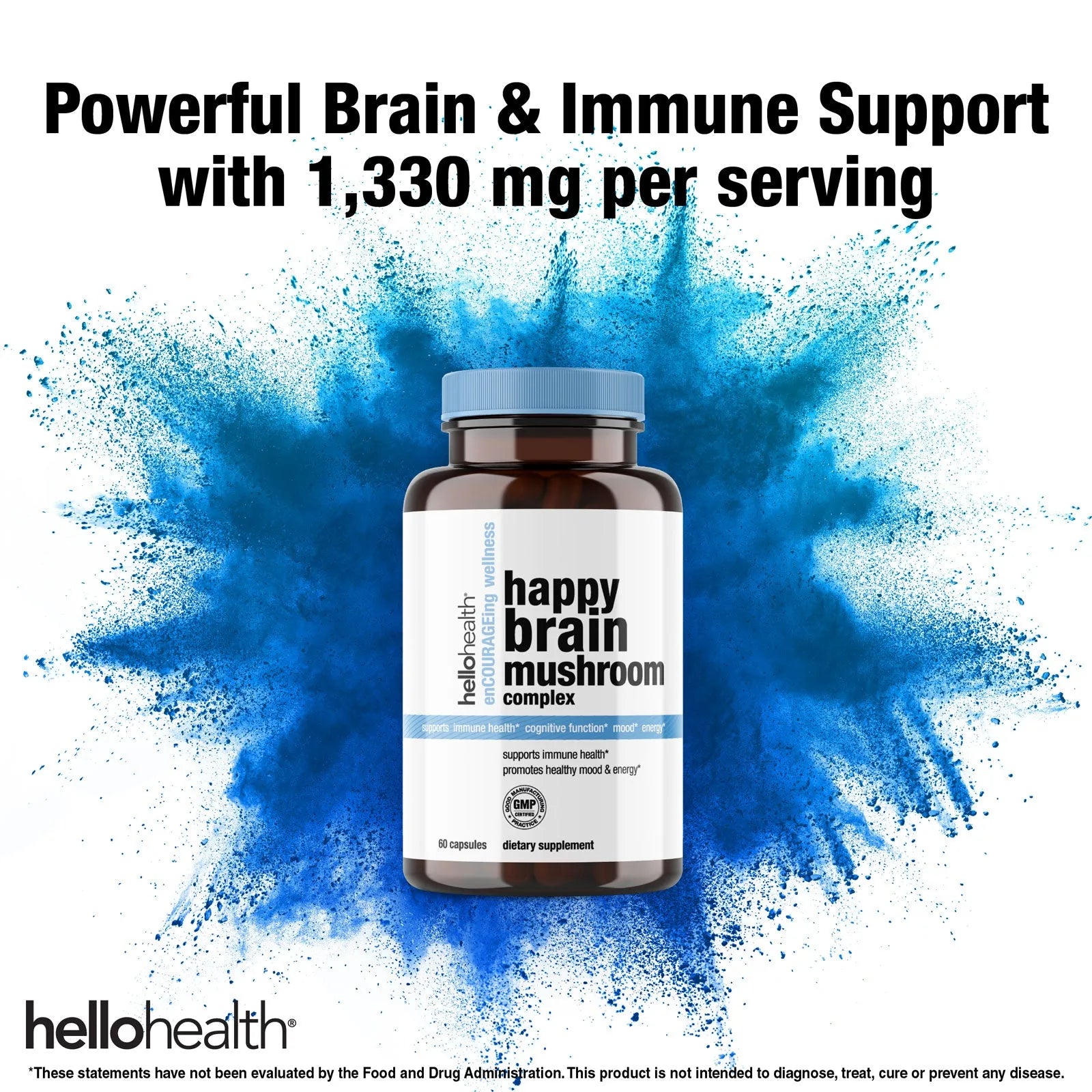 10-in-1 Mushroom Complex capsules by hellohealth