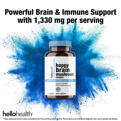 10-in-1 Mushroom Complex capsules by hellohealth