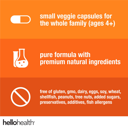 15-in-1 Pre-Probiotics + D3 + Methylfolate capsules - Belly Great by hellohealth
