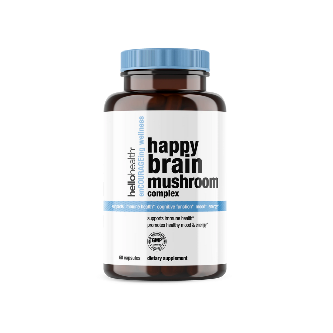 10-in-1 Mushroom Complex capsules by hellohealth