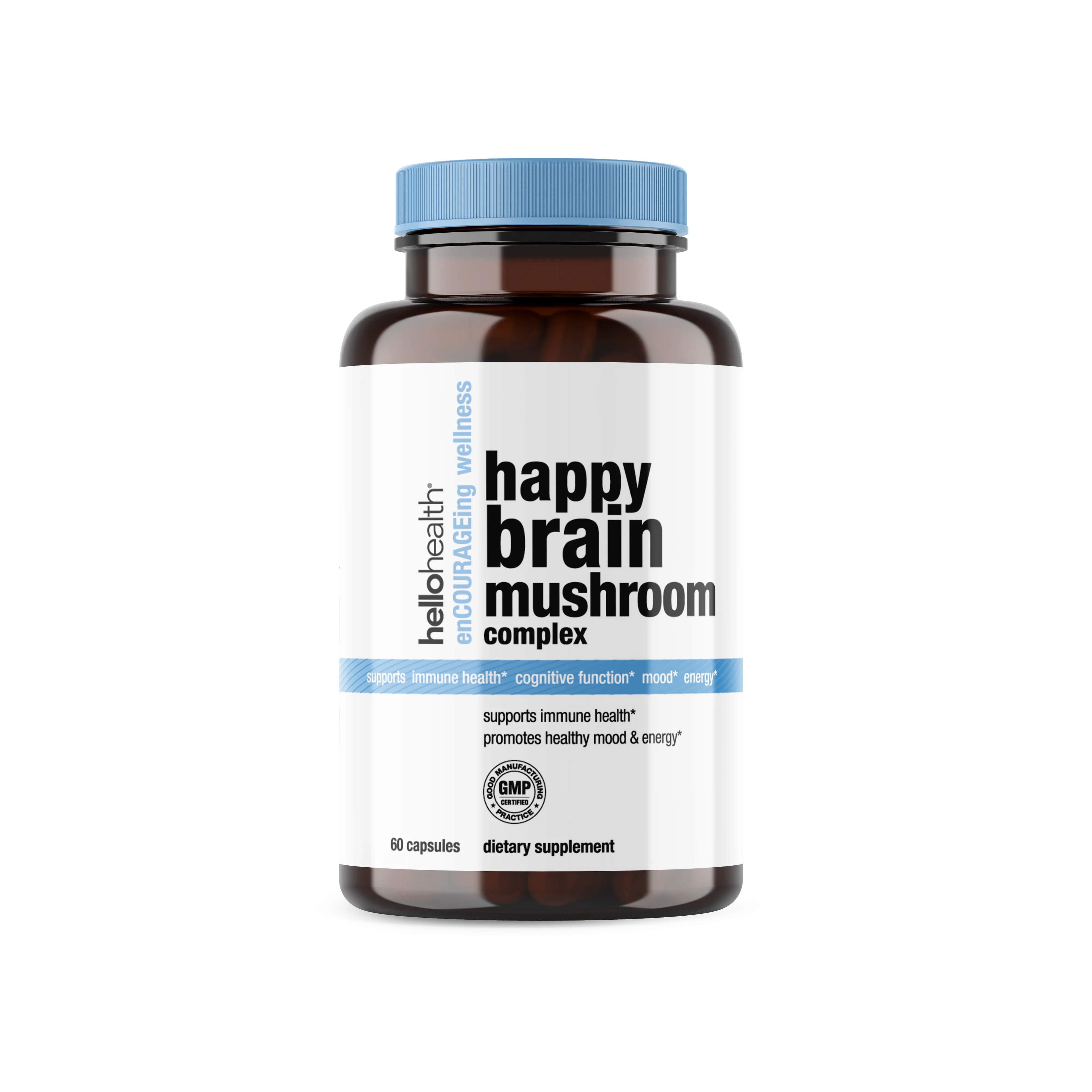 10-in-1 Mushroom Complex capsules by hellohealth