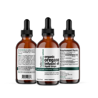 Organic Oregano Infused Oil Liquid Drops by hellohealth