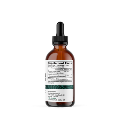 Organic Oregano Infused Oil Liquid Drops by hellohealth