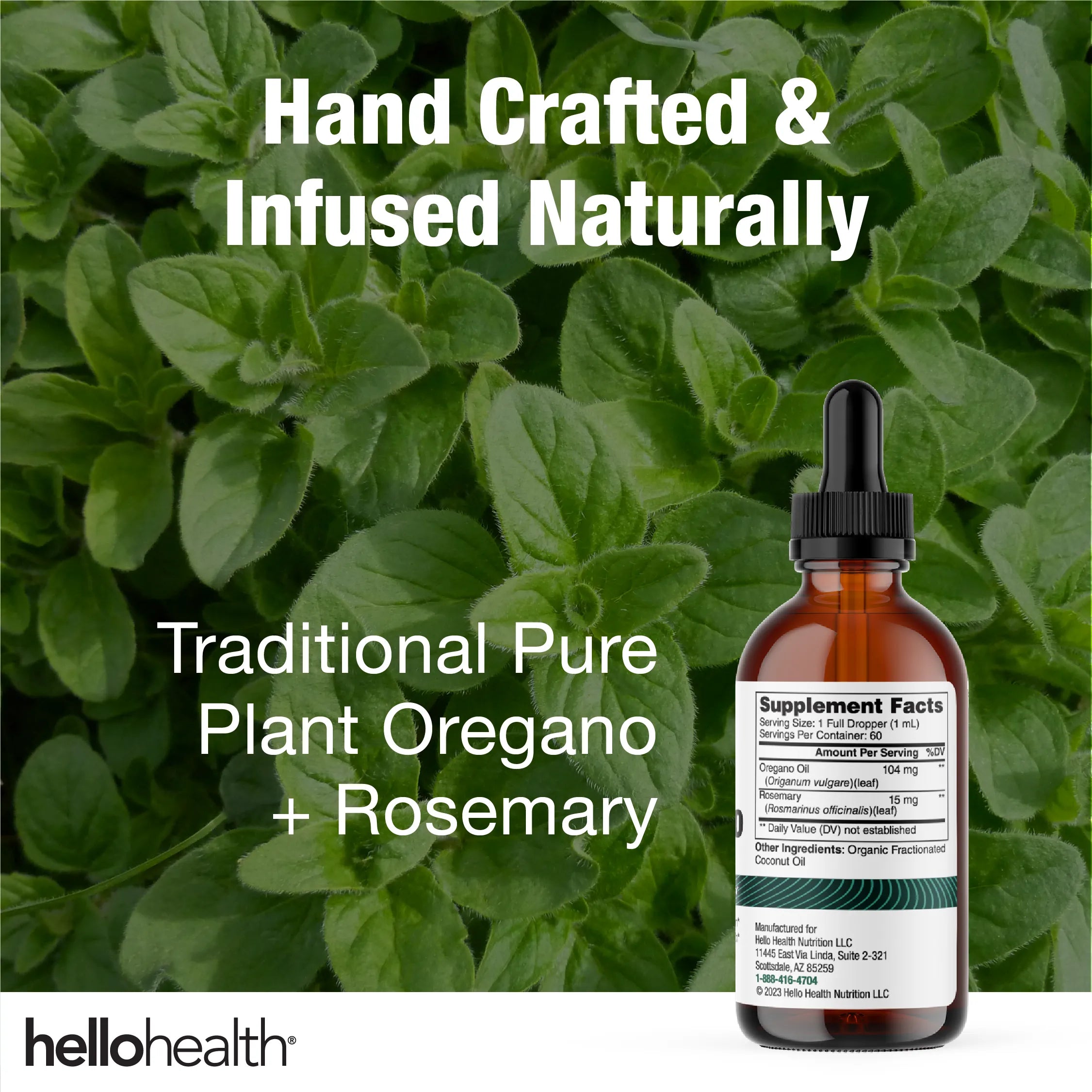 Organic Oregano Infused Oil Liquid Drops by hellohealth